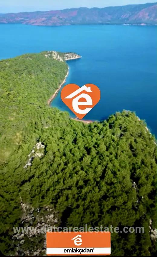 Marmaris Orhaniye Stadtteil In 6000 m2 Privater Anlegesteg vorhanden satılık Bucht