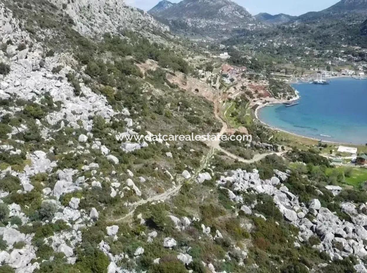 Grundstück Mit Meerblick Zum Verkauf Im Dorf Söğüt Im Bezirk Marmaris, Geeignet Für Investitionen 50 Meter Vom Meer Entfernt
