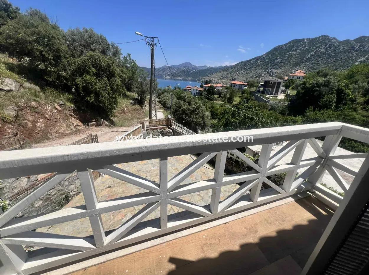 3 Zimmer 1 Wohnzimmer 140M2 2 Villen Zum Verkauf Mit Pool Mit Herrlichem Meerblick Im Viertel Selimiye Im Bezirk Marmaris
