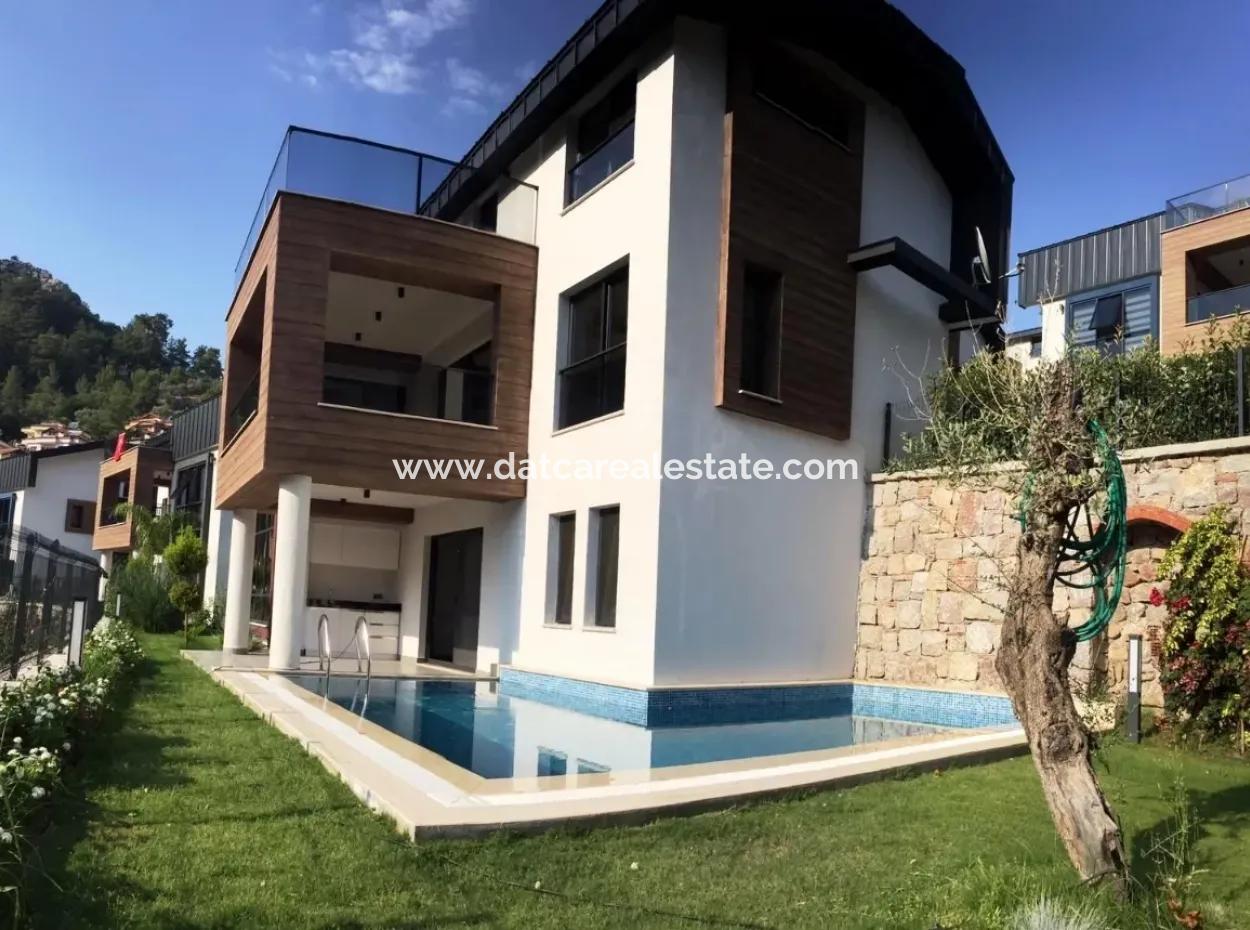 Beautiful Villa For Sale In Marmaris Beldibi District Neighborhood, Villa Smart Villa 220 M2 4 Rooms 2 Living Room