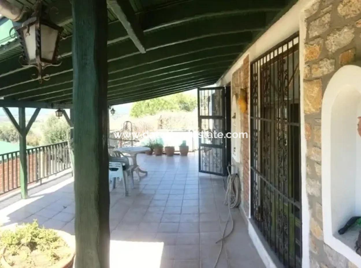 Stone Villa With Swimming Pool, 8 Rooms, 740M2 Plot For Sale In Gökova Region