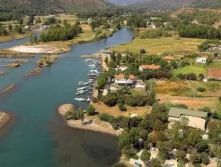 Our 10000M2 Shared Land Suitable For Commercial Use By The Canal In Marmaris Is For Sale