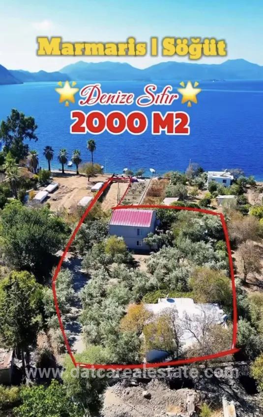 Marmaris Söğüt Mah. Satılık 4+2 Yalı - 2.000 m²