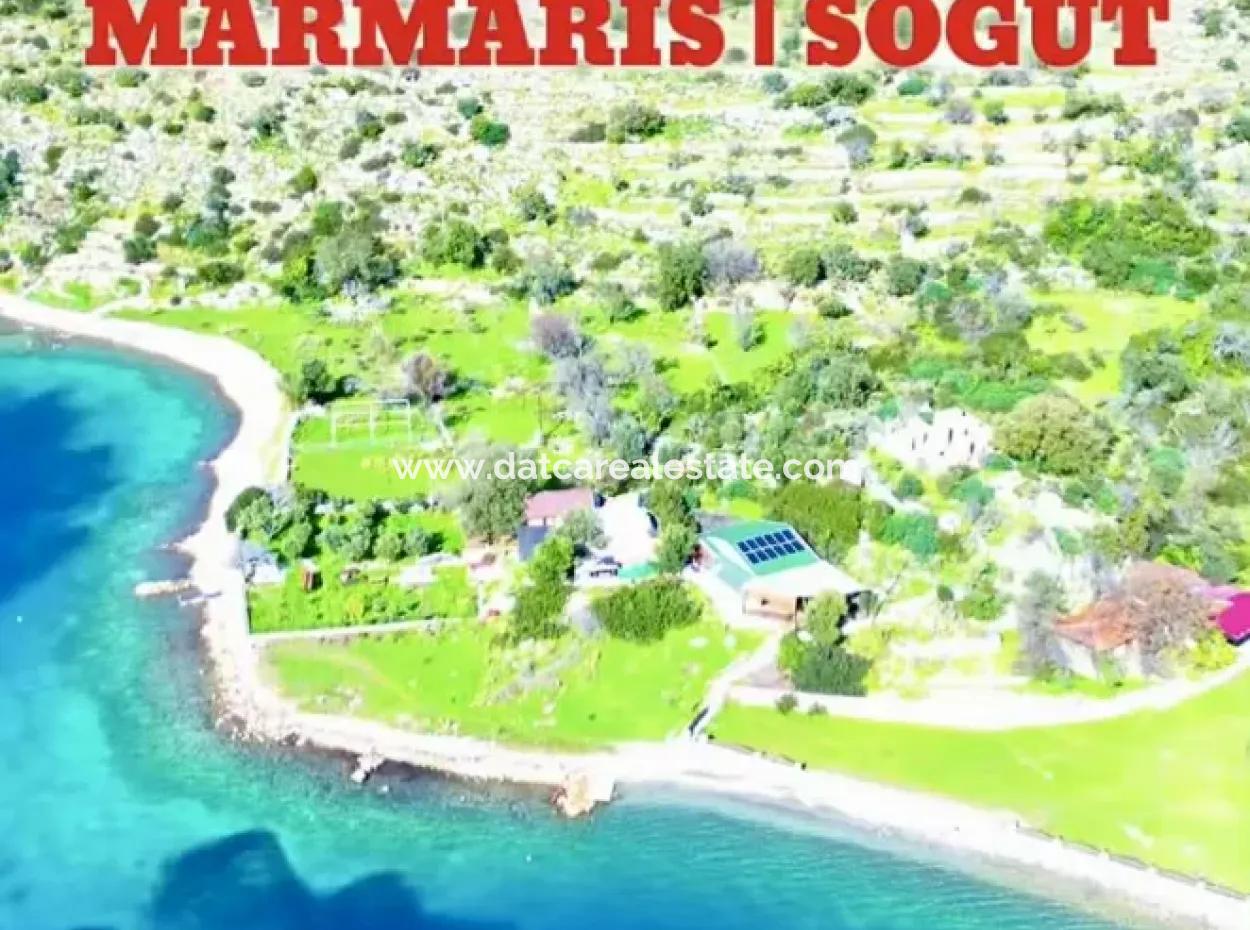 Emlakçıdan Marmaris İlçesi Söğüt Mahallesinde Denize Sıfır 380M2 Satılık Tarla