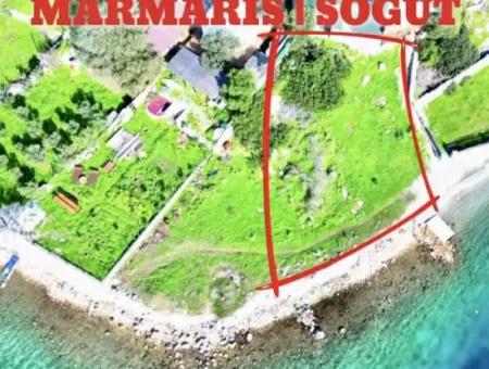 Emlakçıdan Marmaris İlçesi Söğüt Mahallesinde Denize Sıfır 380M2 Satılık Tarla