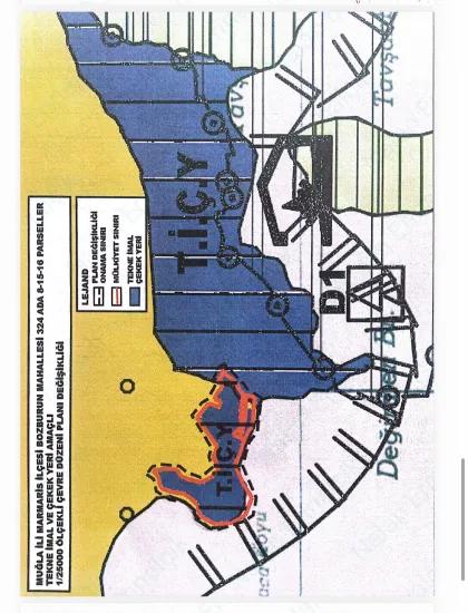 Marmaris Bozburun Mahallesinde 32.000m2 Arsa Üzerinde İsimleri Alınmış Yat Çekek Yeri